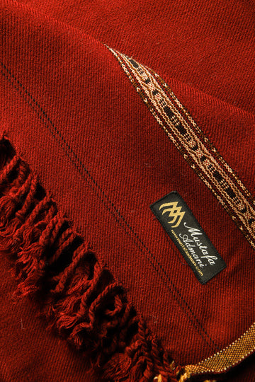 Maroon Pashm Shawl