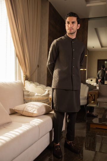 Kai Green - Waistcoat & Kurta-Pyjama Set