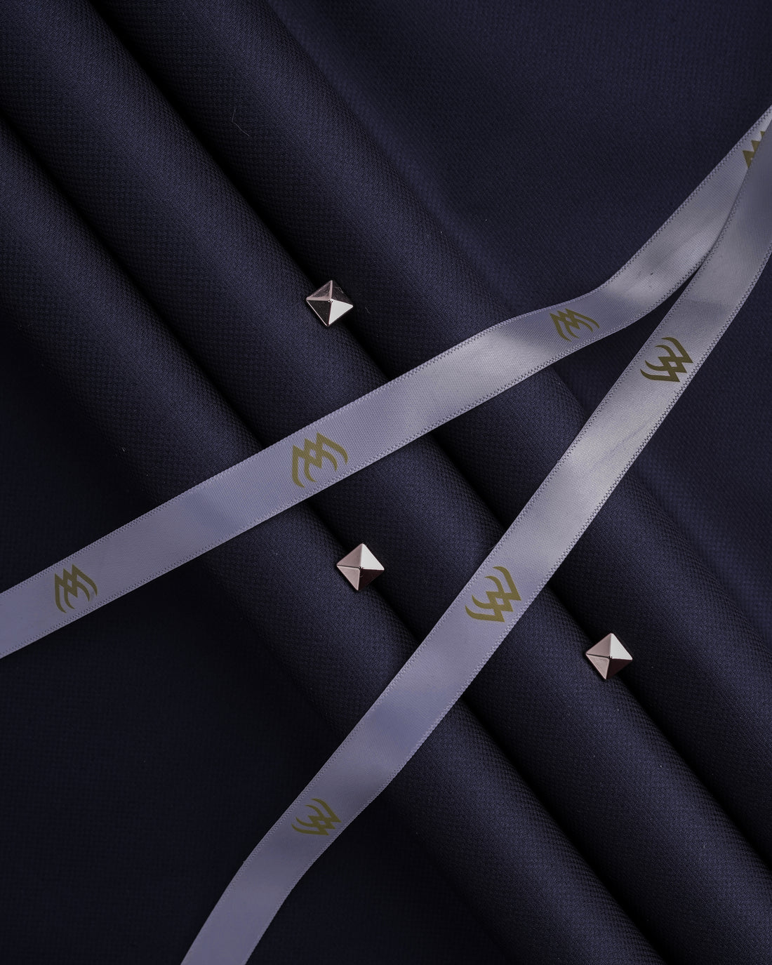 Doby Textured Navy Blue - 100% Cotton