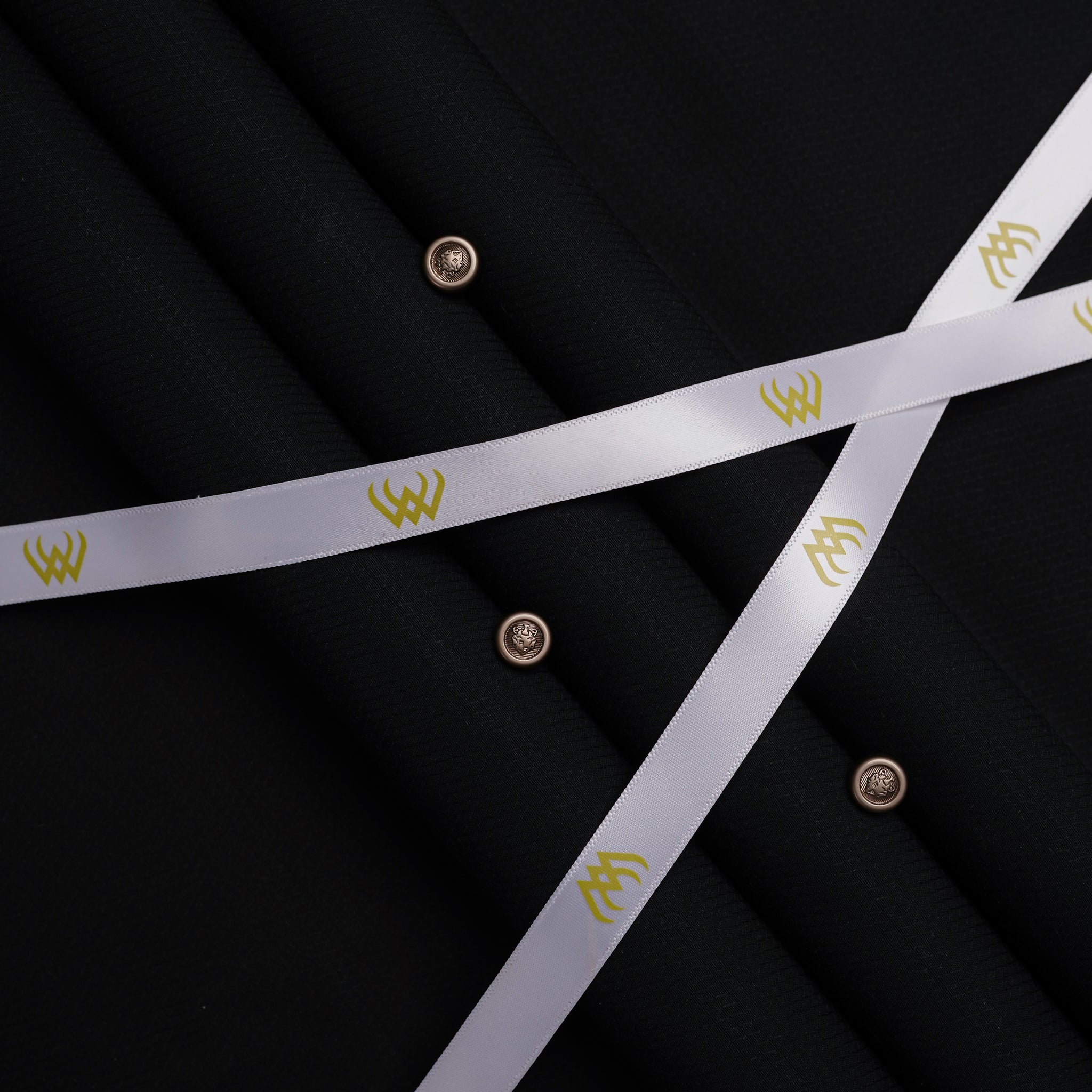 Black Doby Textured - Imported Cotton