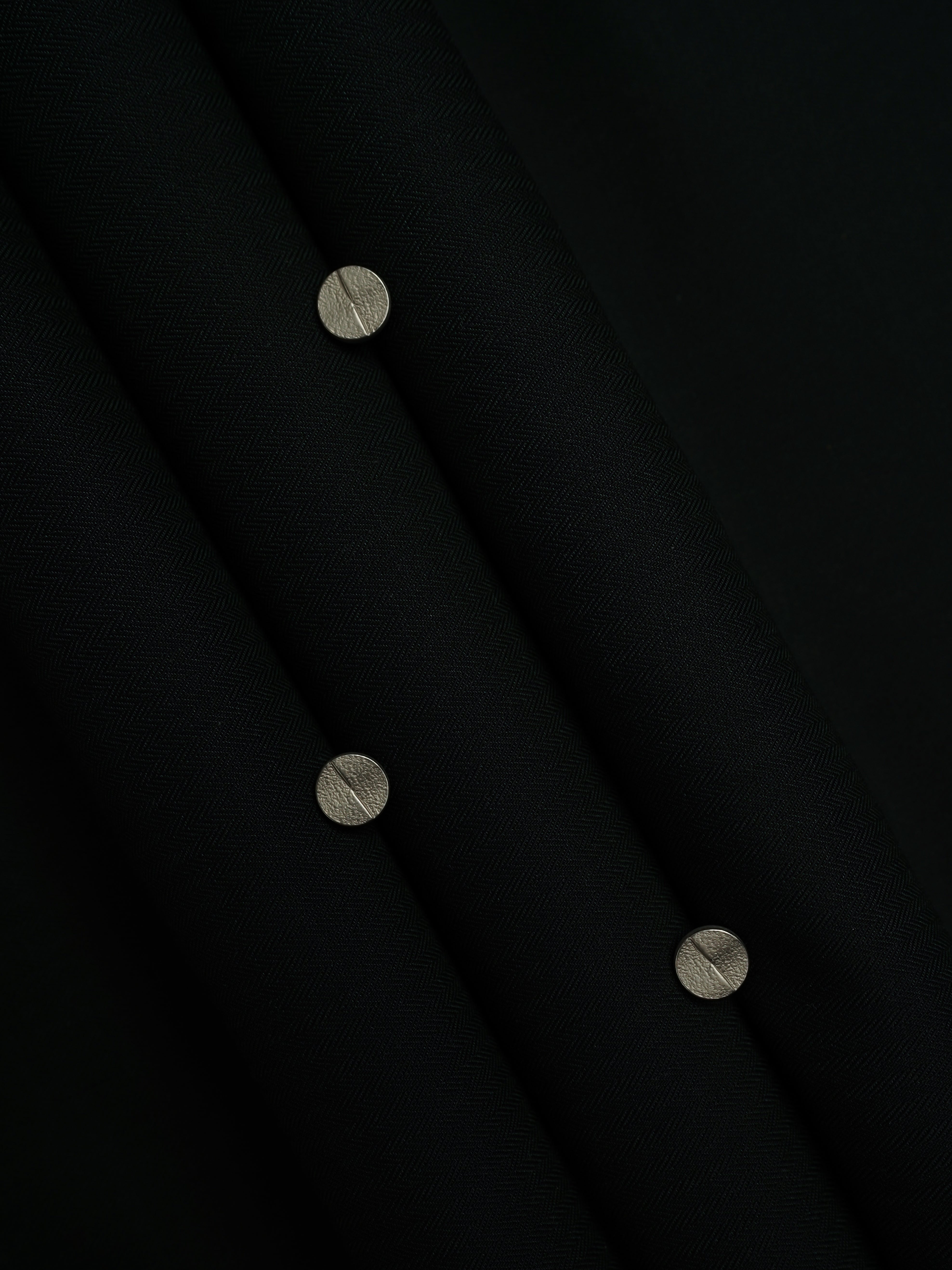 Dark Green Doby Textured - Imported Cotton