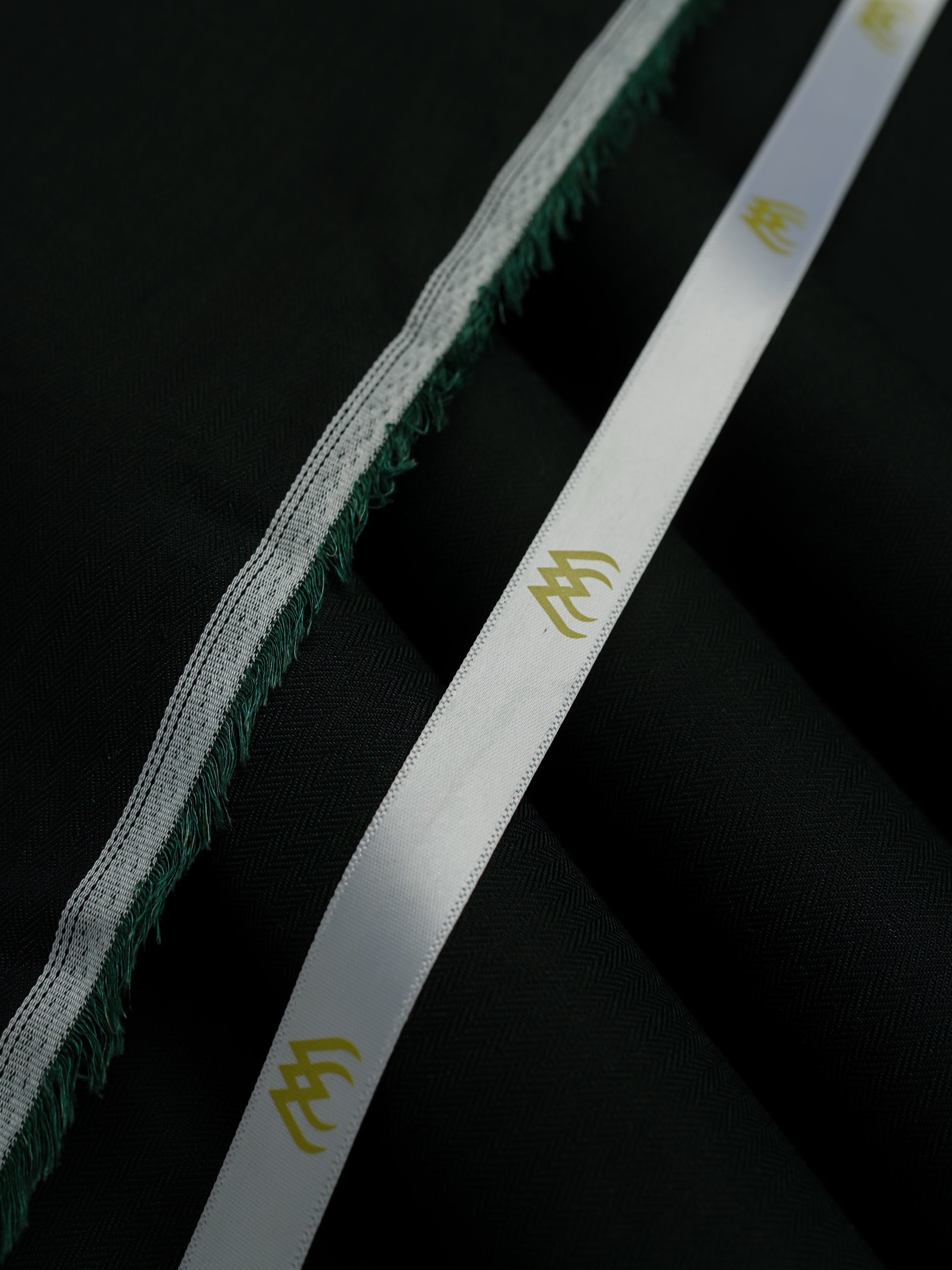 Dark Green Doby Textured - Imported Cotton