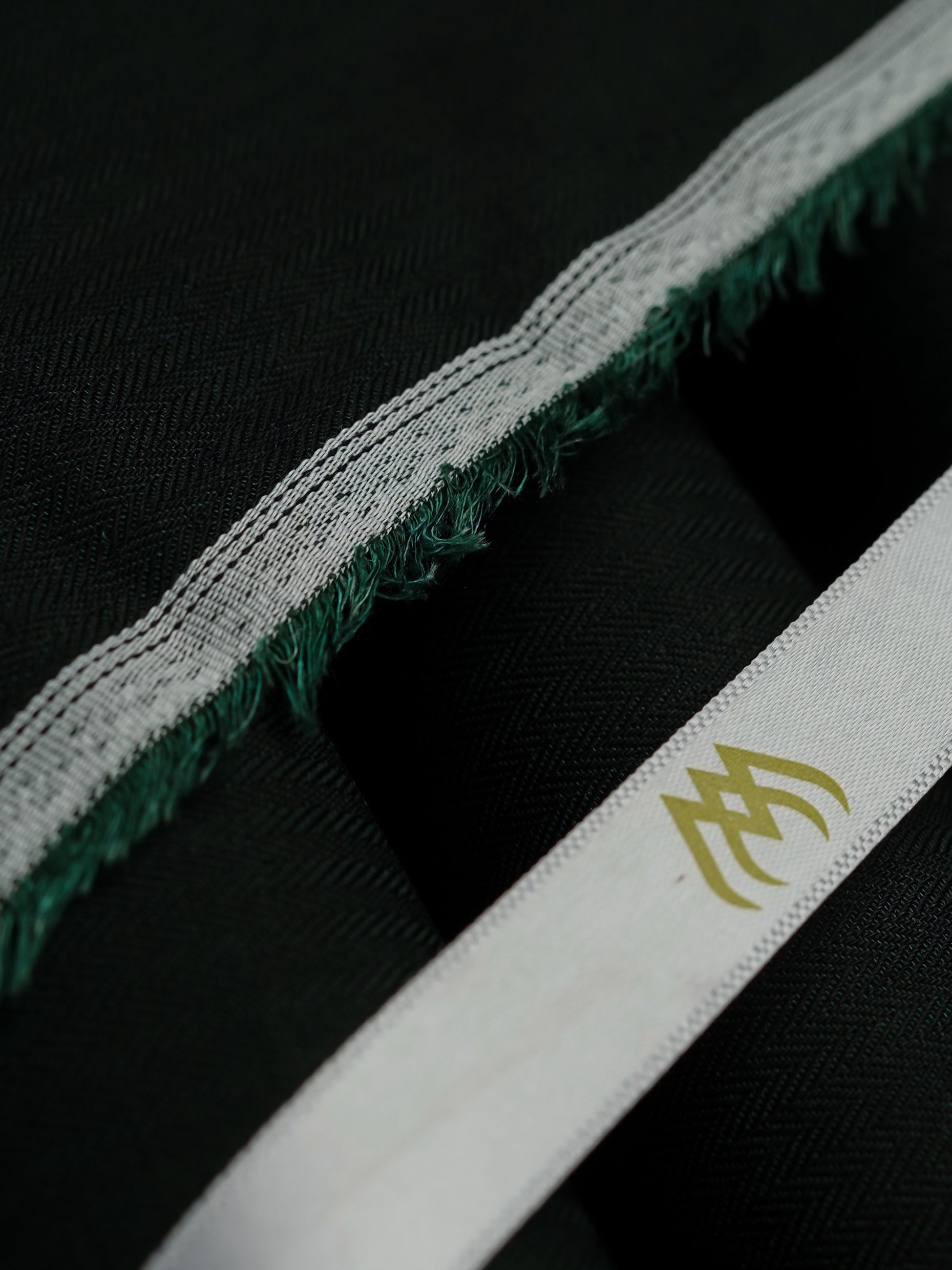 Dark Green Doby Textured - Imported Cotton
