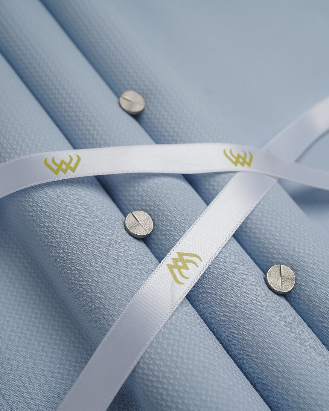 Sky Blue Doby Textured - Imported Cotton