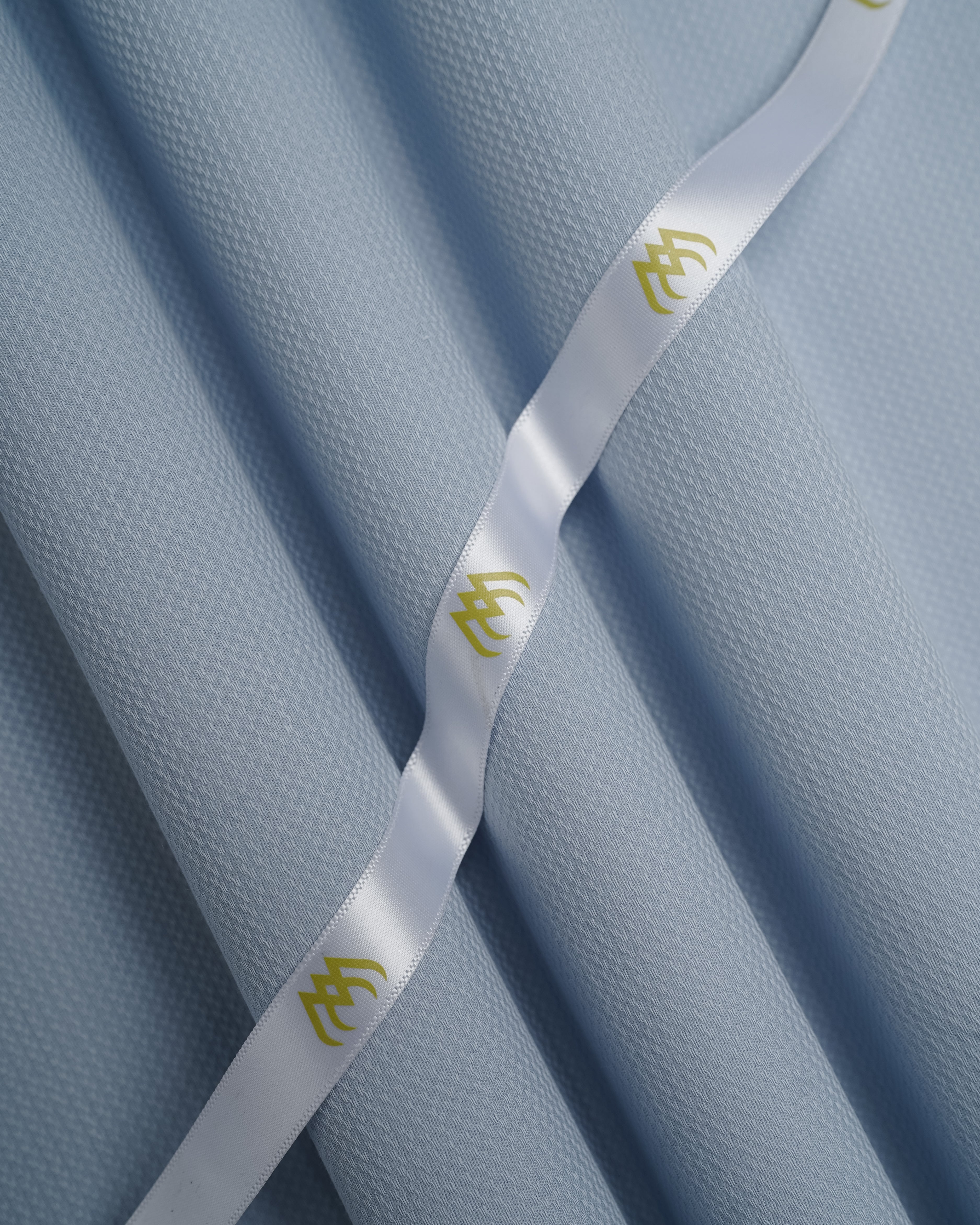 Sky Blue Doby Textured - Imported Cotton