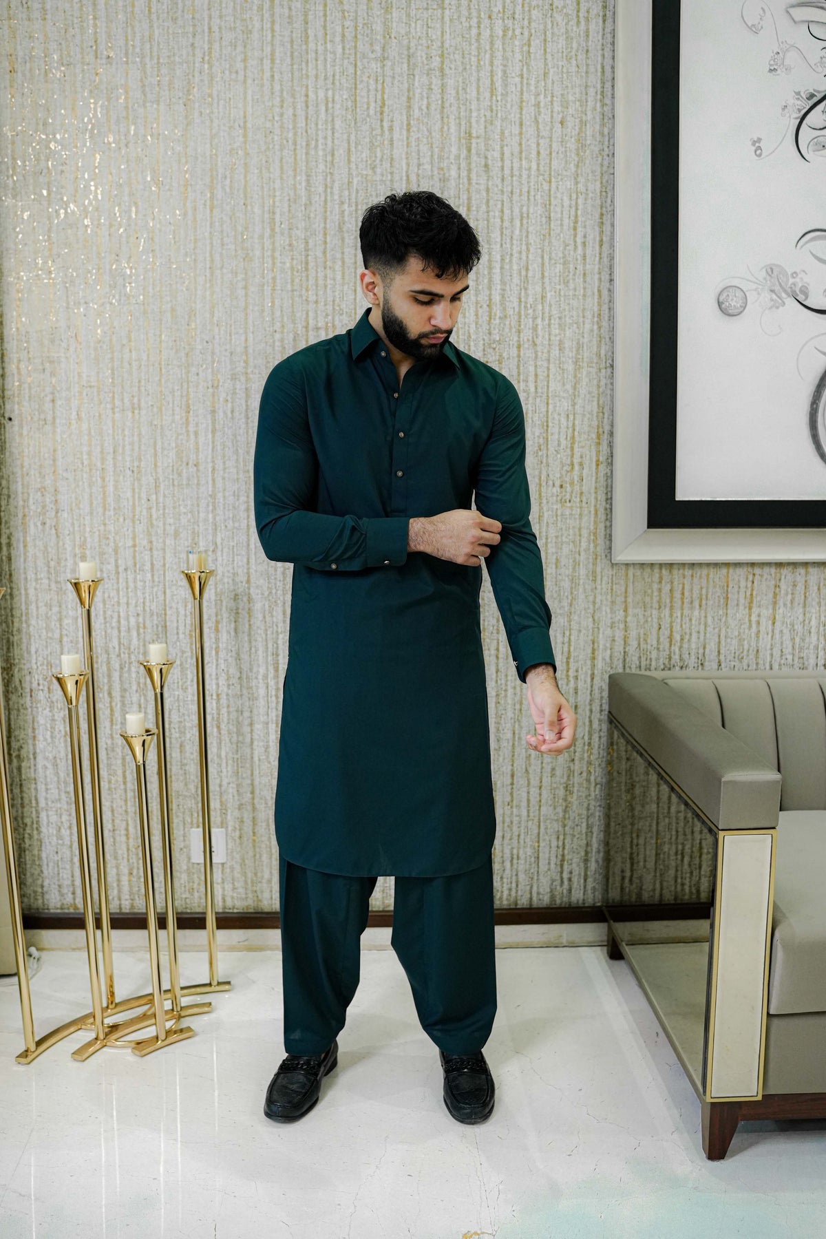 Dark Green - Kameez Shalwaar