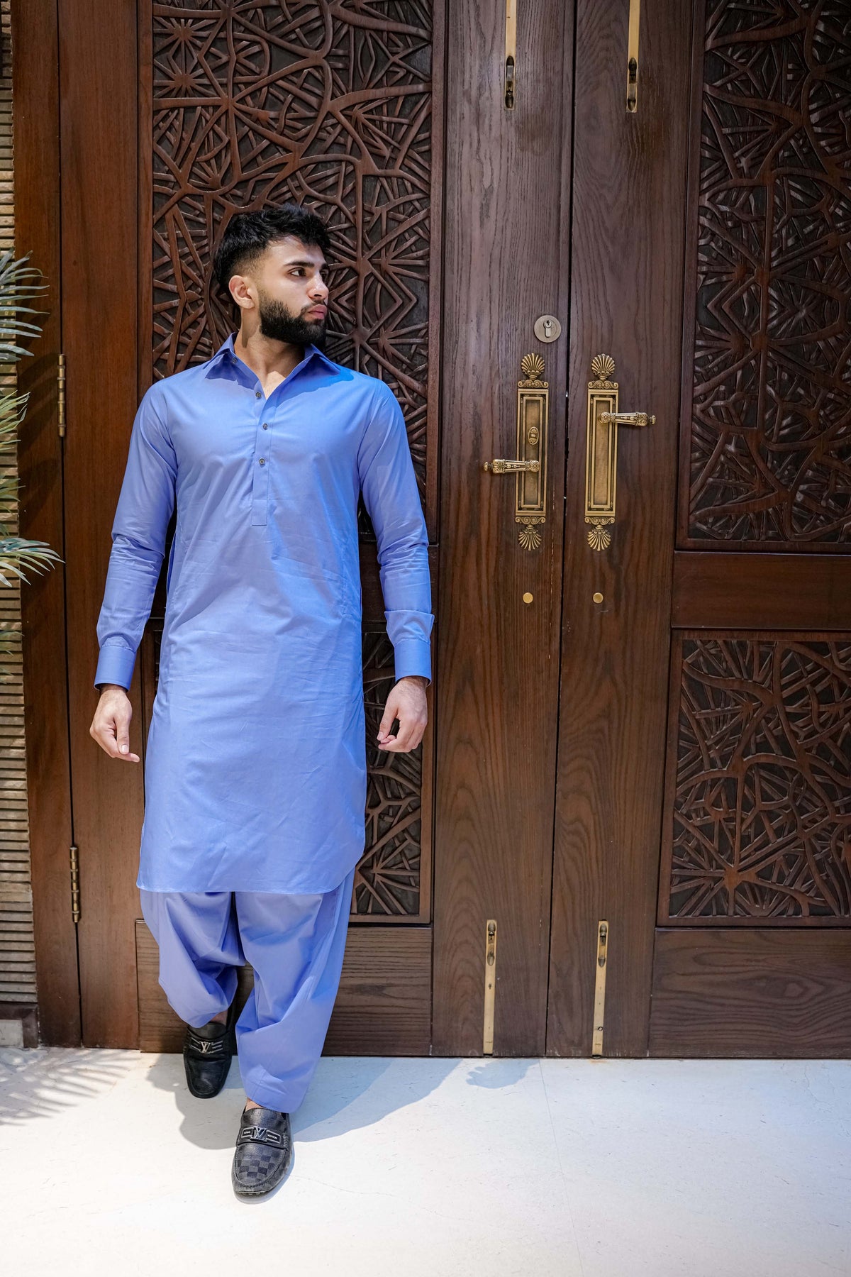 Sky Blue - Kameez Shalwaar