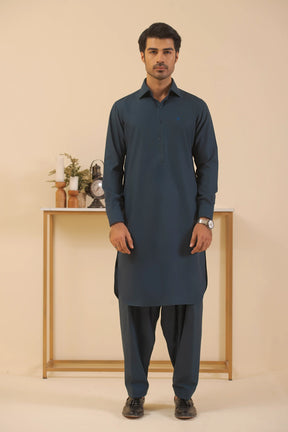 Blue-Shalwar kameez