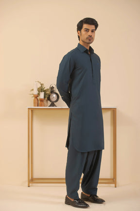 Blue-Shalwar kameez