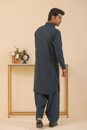 Blue-Shalwar kameez