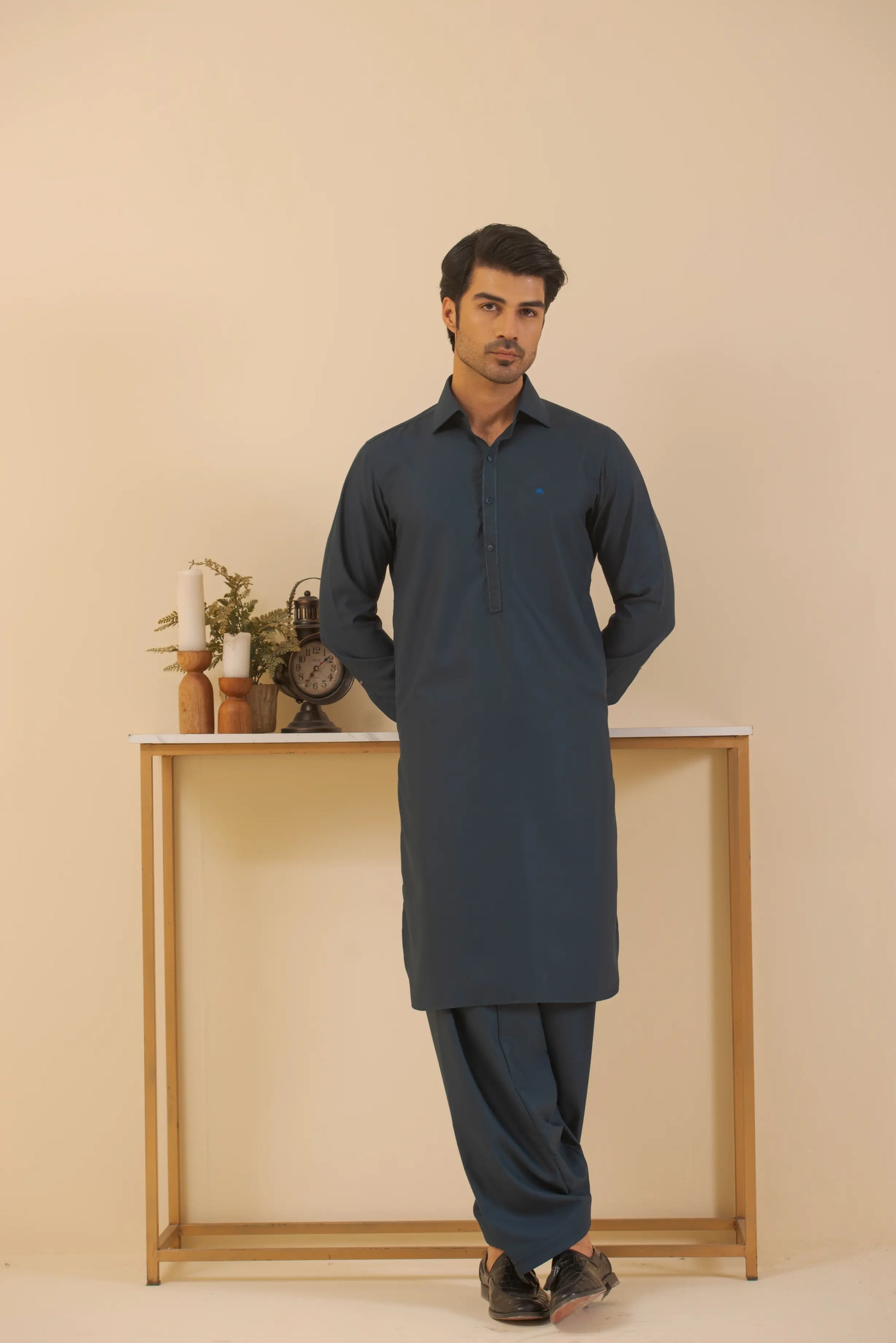 Blue-Shalwar kameez