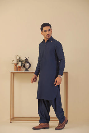 Classic Navy Blue-Shalwar Kameez