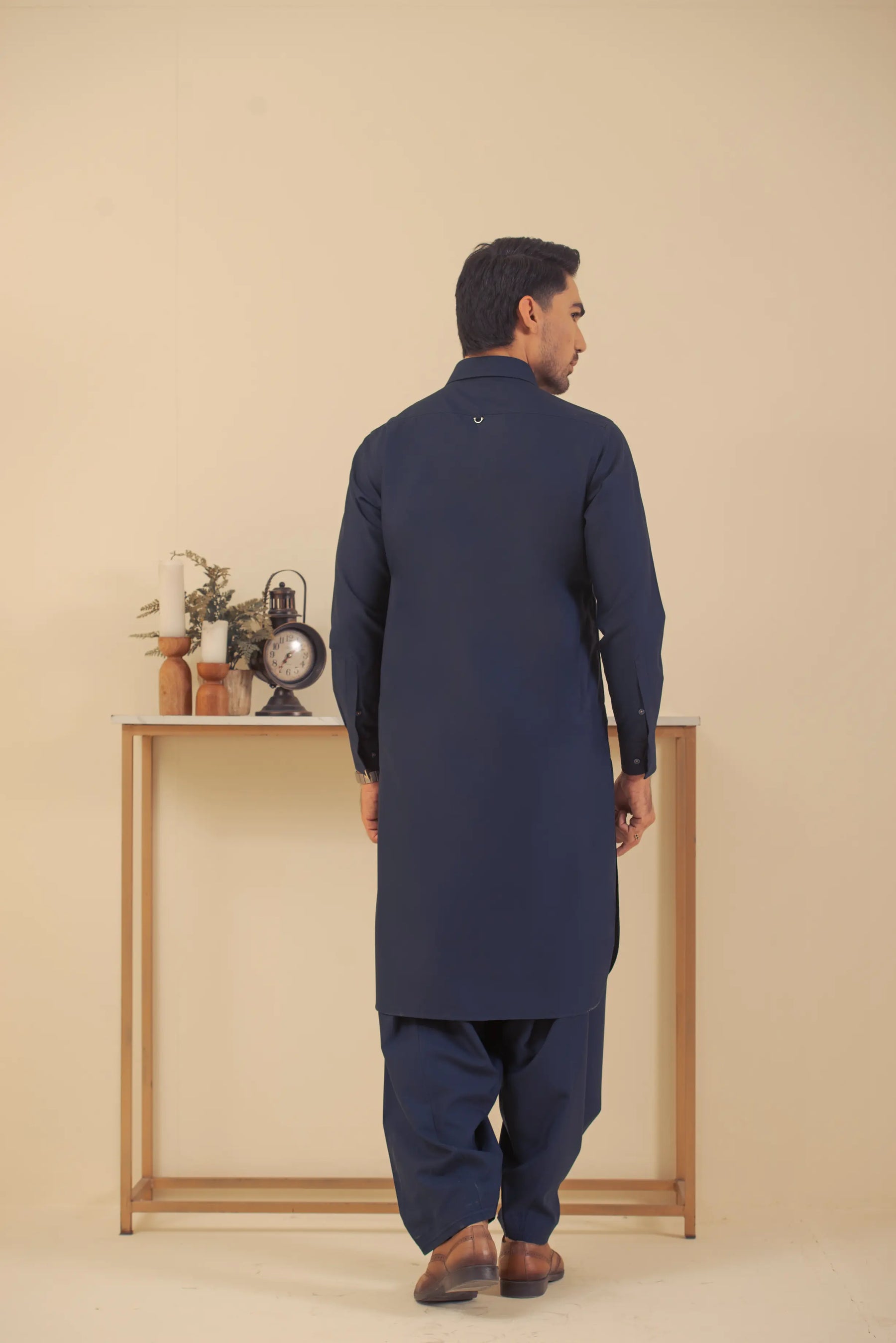 Classic Navy Blue-Shalwar Kameez