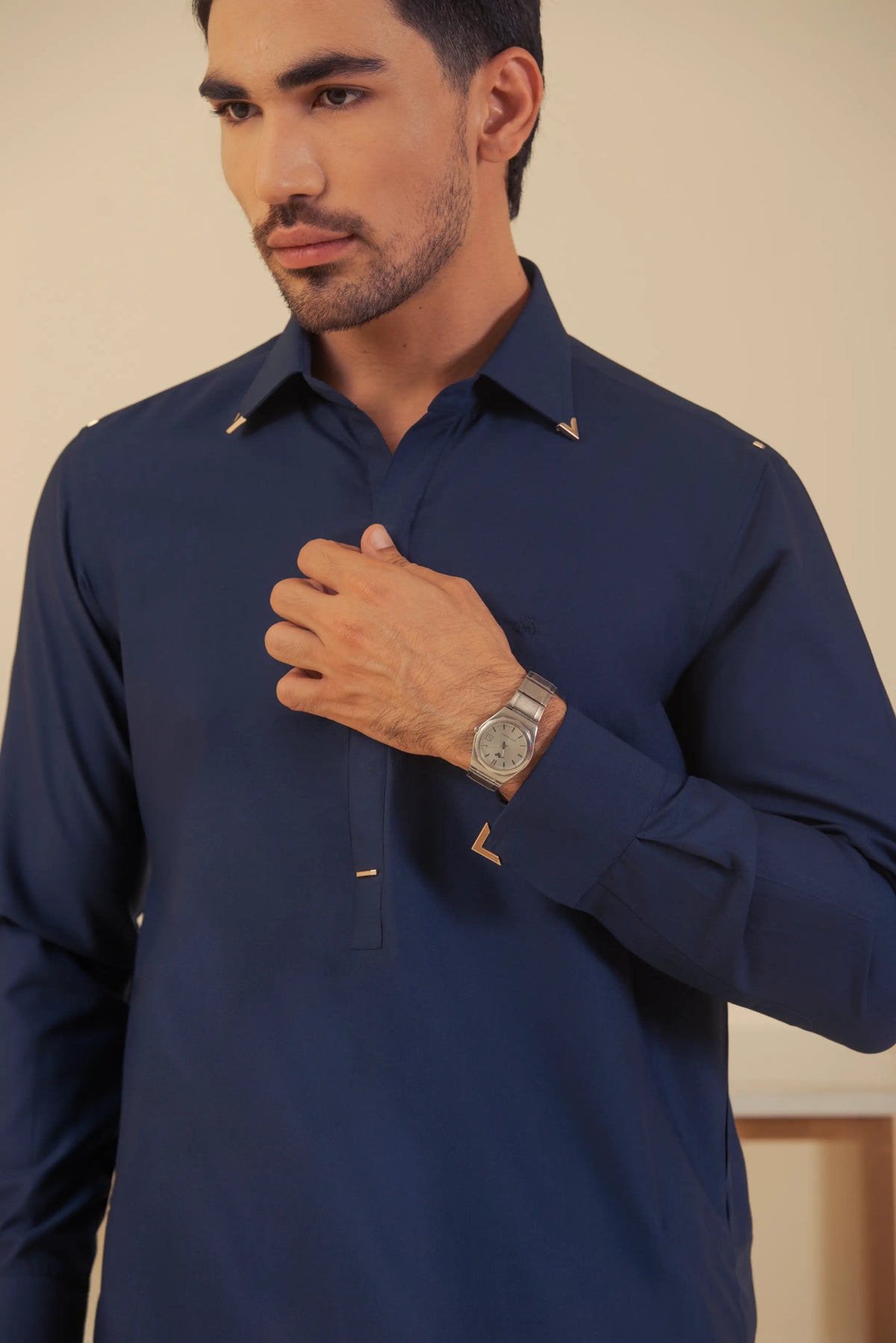 Classic Navy Blue-Shalwar Kameez