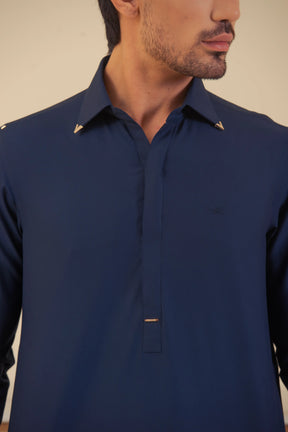 Classic Navy Blue-Shalwar Kameez