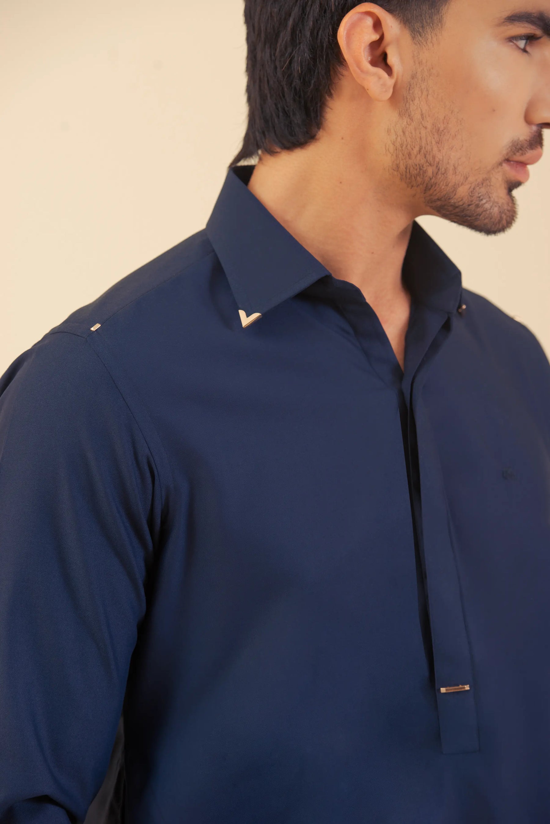 Classic Navy Blue-Shalwar Kameez