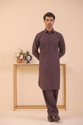 Purple-Shalwar Kameez