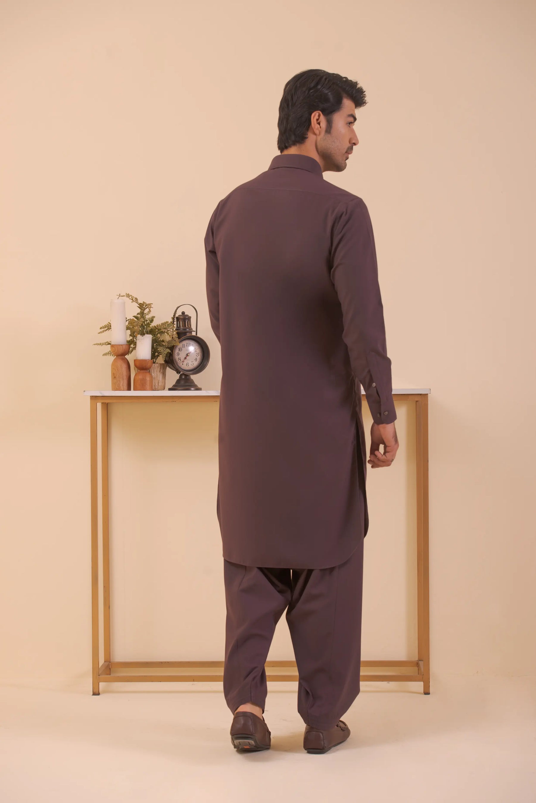 Purple-Shalwar Kameez