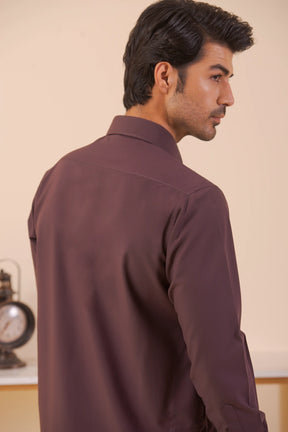 Purple-Shalwar Kameez