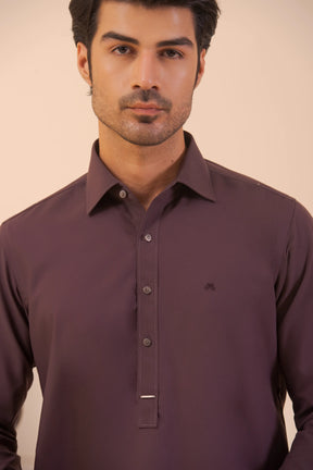 Purple-Shalwar Kameez