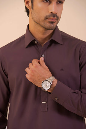 Purple-Shalwar Kameez