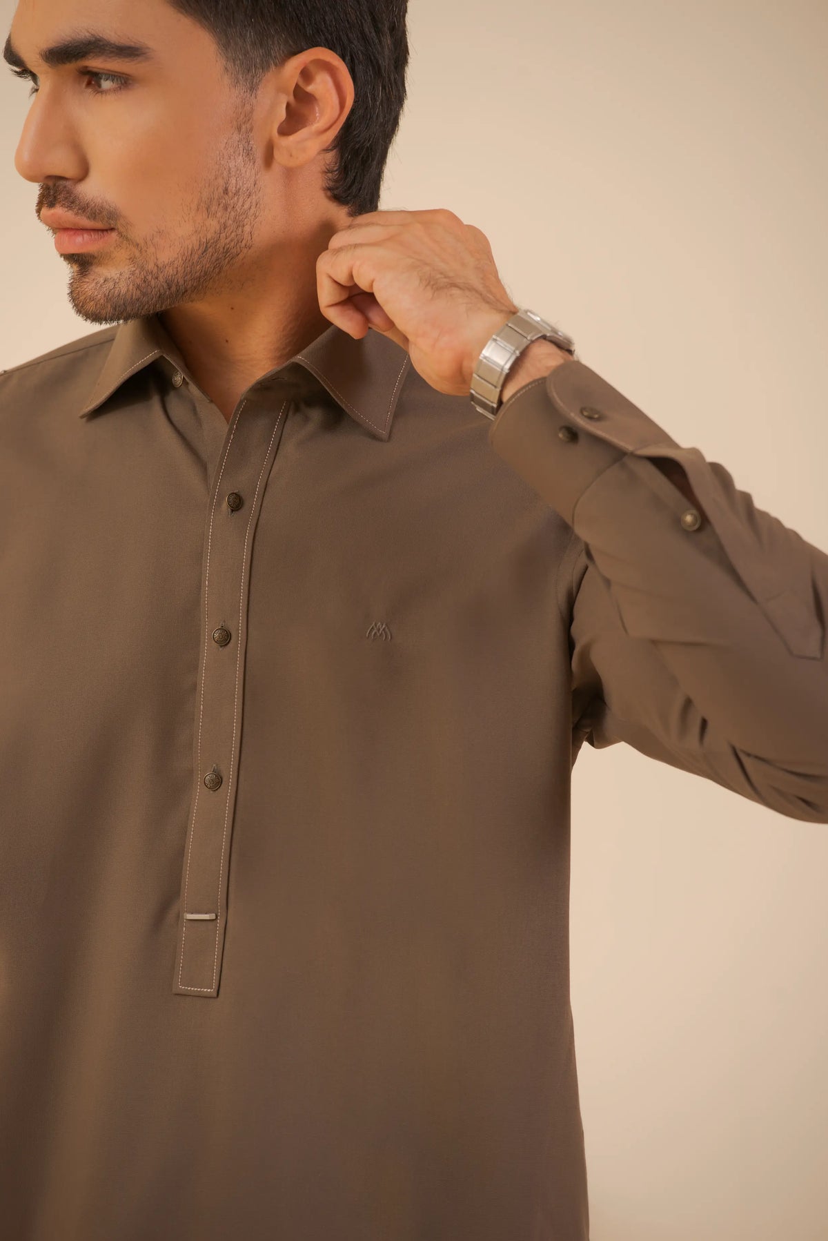 Mud Brown-Shalwar Kameez