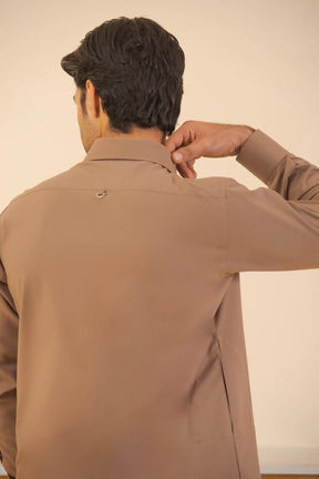 Brown-Shalwar Kameez