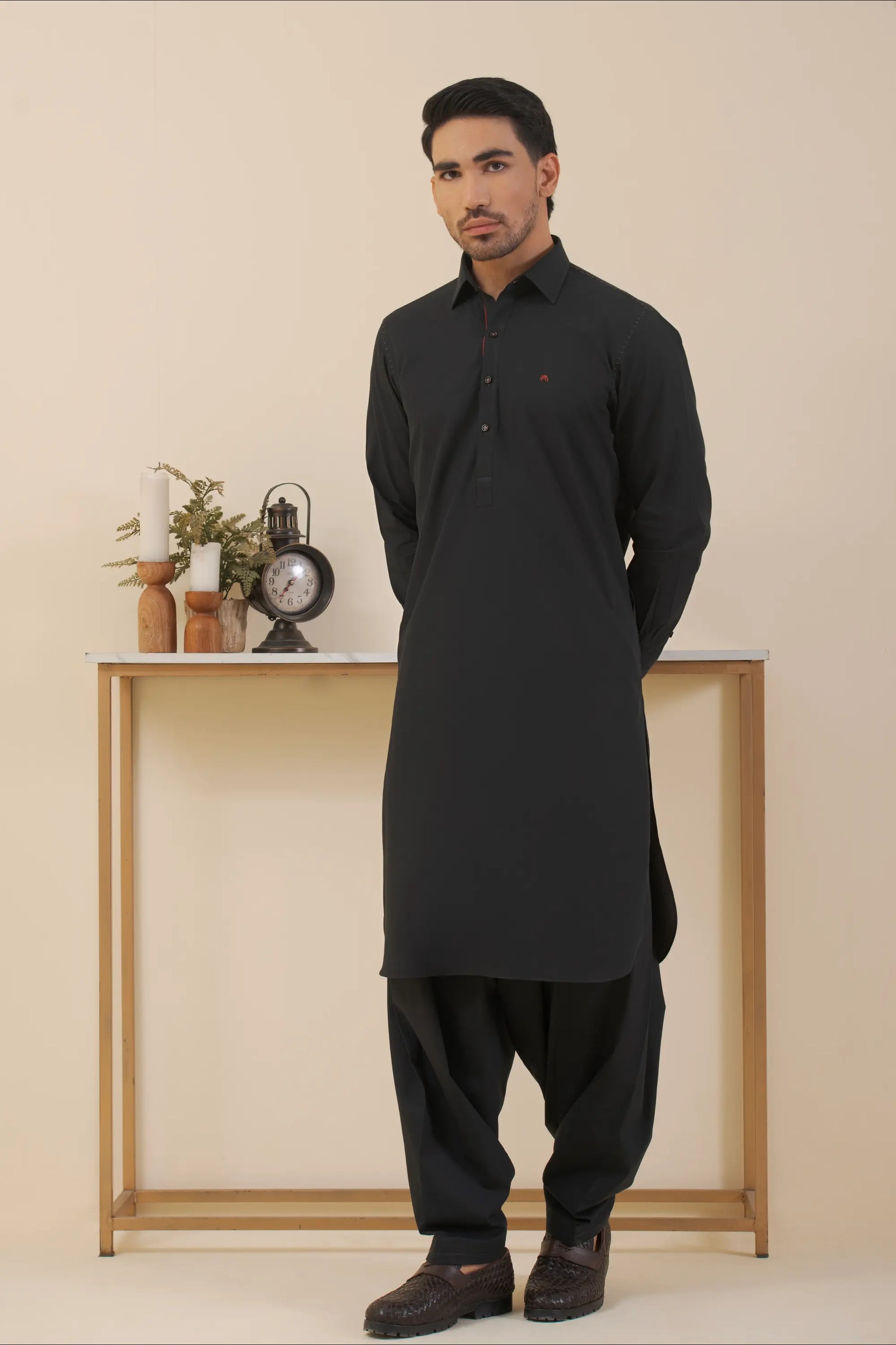 Premium Black-Shalwar Kameez