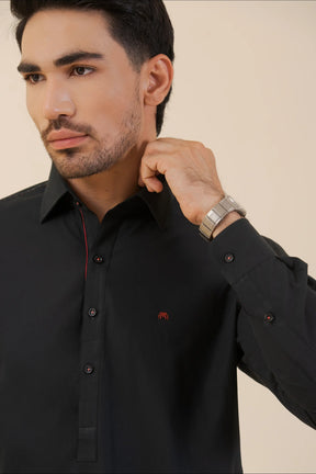 Premium Black-Shalwar Kameez