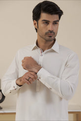 Premium White-Shalwar Kameez