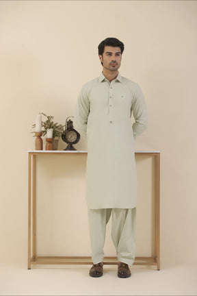 Pista Green-Shalwar Kameez