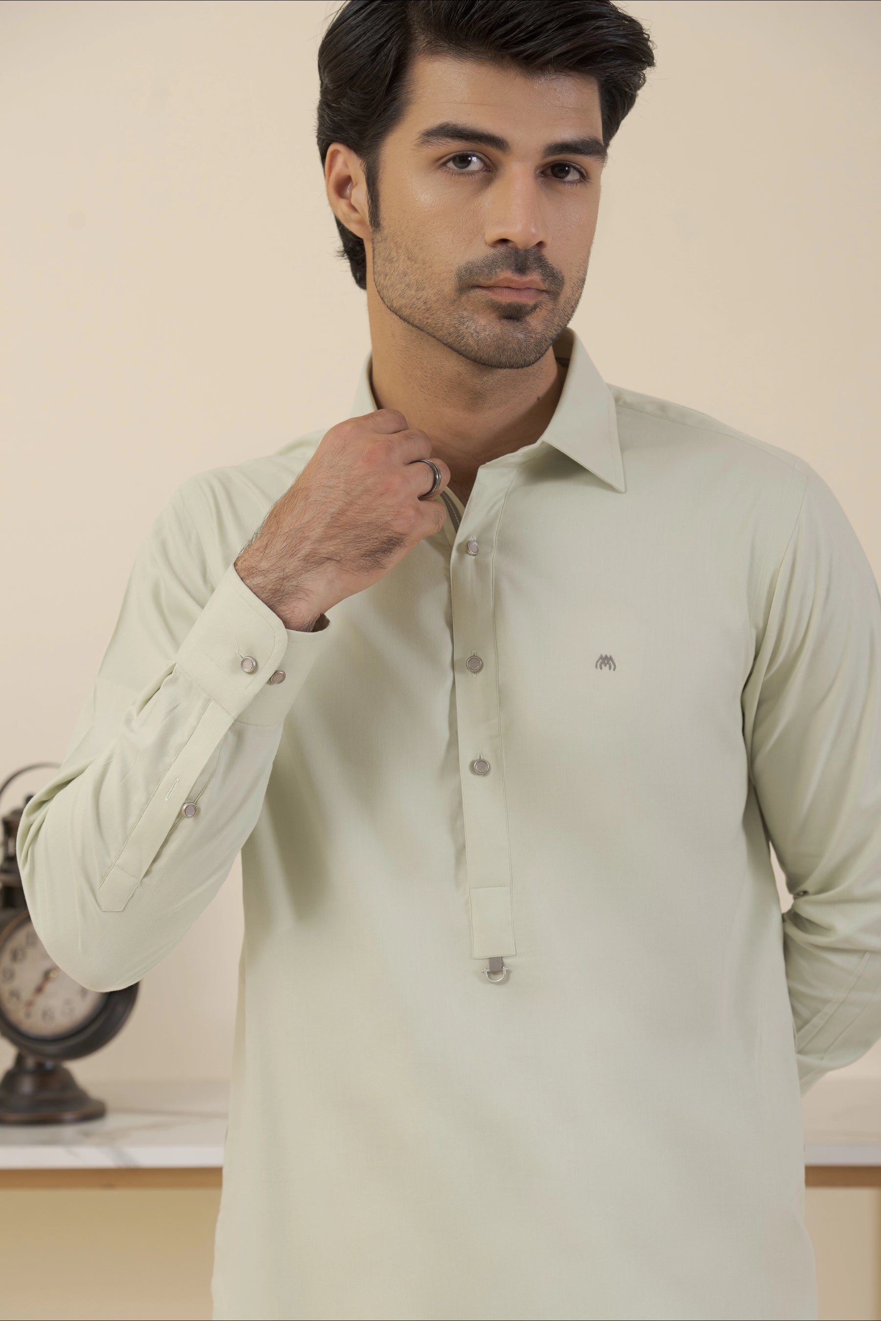 Pista Green-Shalwar Kameez