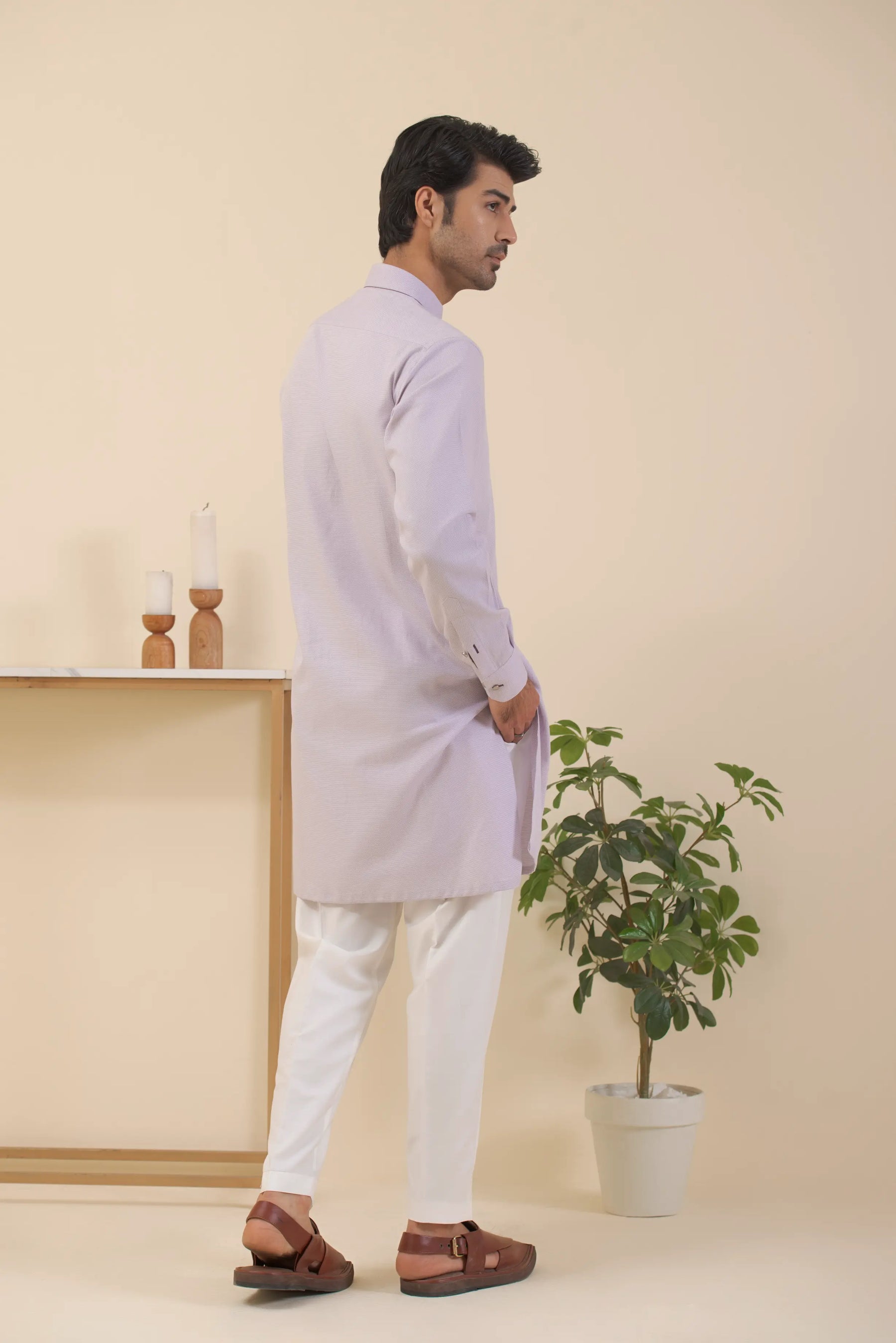 Light Purple-Kurta Pyjama