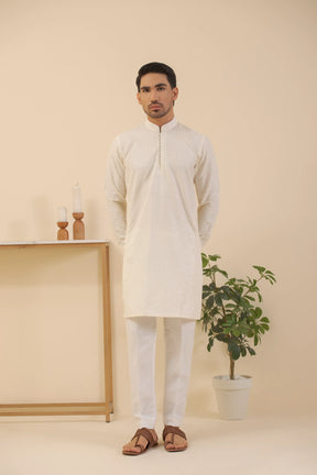 White Shine-Kurta Pyjama