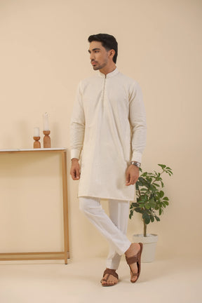 White Shine-Kurta Pyjama