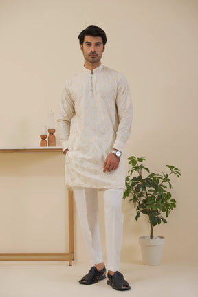 Mofit White-Kurta Pyjama