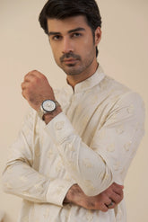 Mofit White-Kurta Pyjama