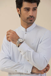 Two Tone Baby Blue-Kurta Pyjama