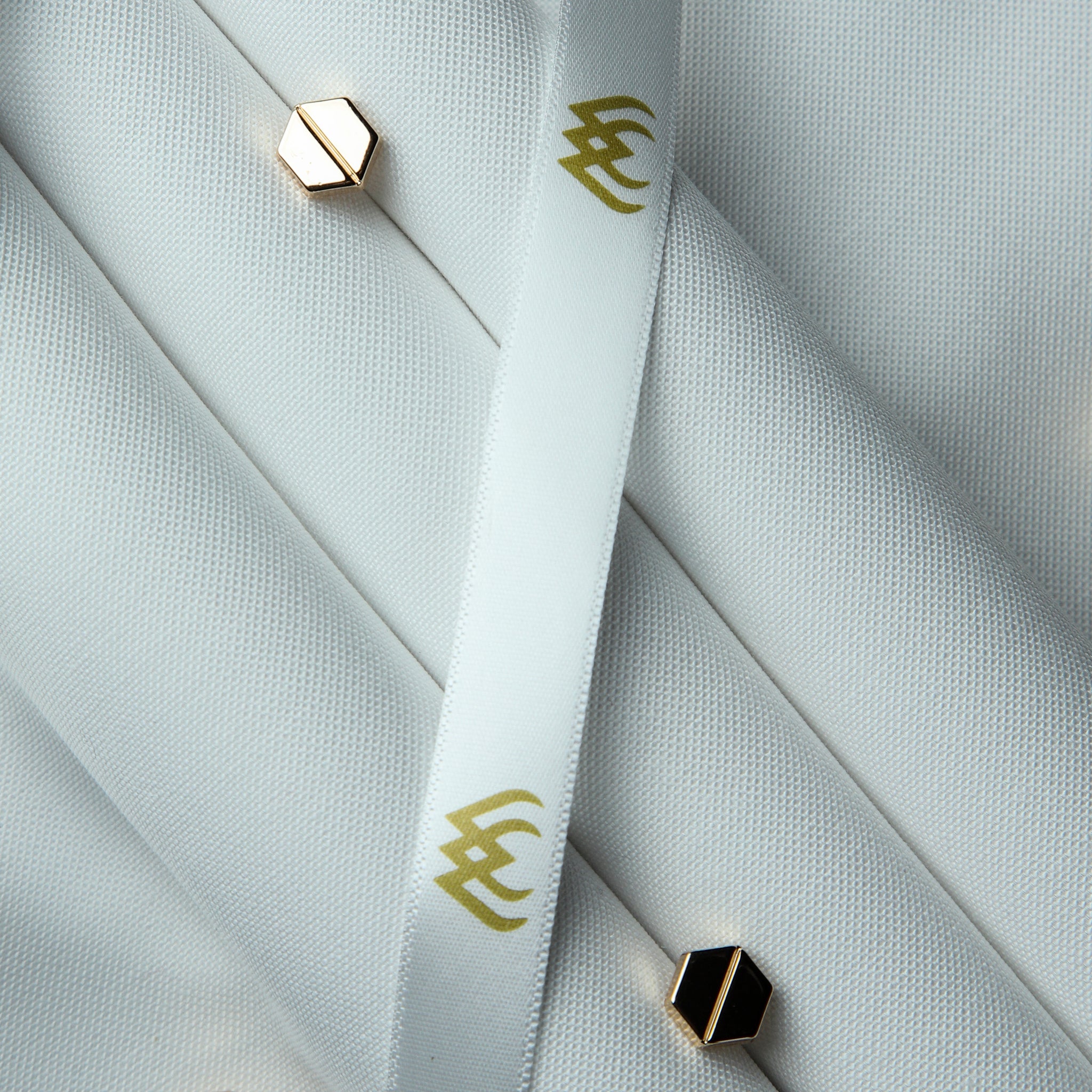 White Doby Textured - Imported Cotton