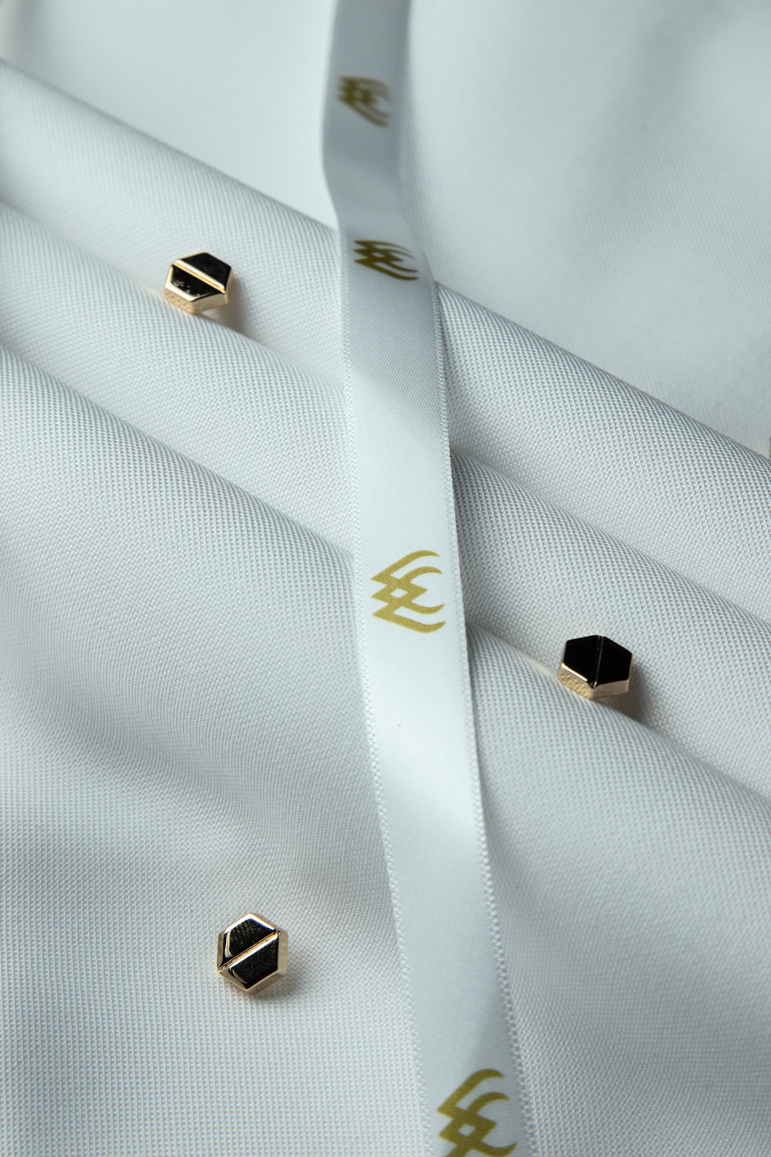 White Doby Textured - Imported Cotton