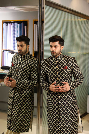 Black Gold Sherwani