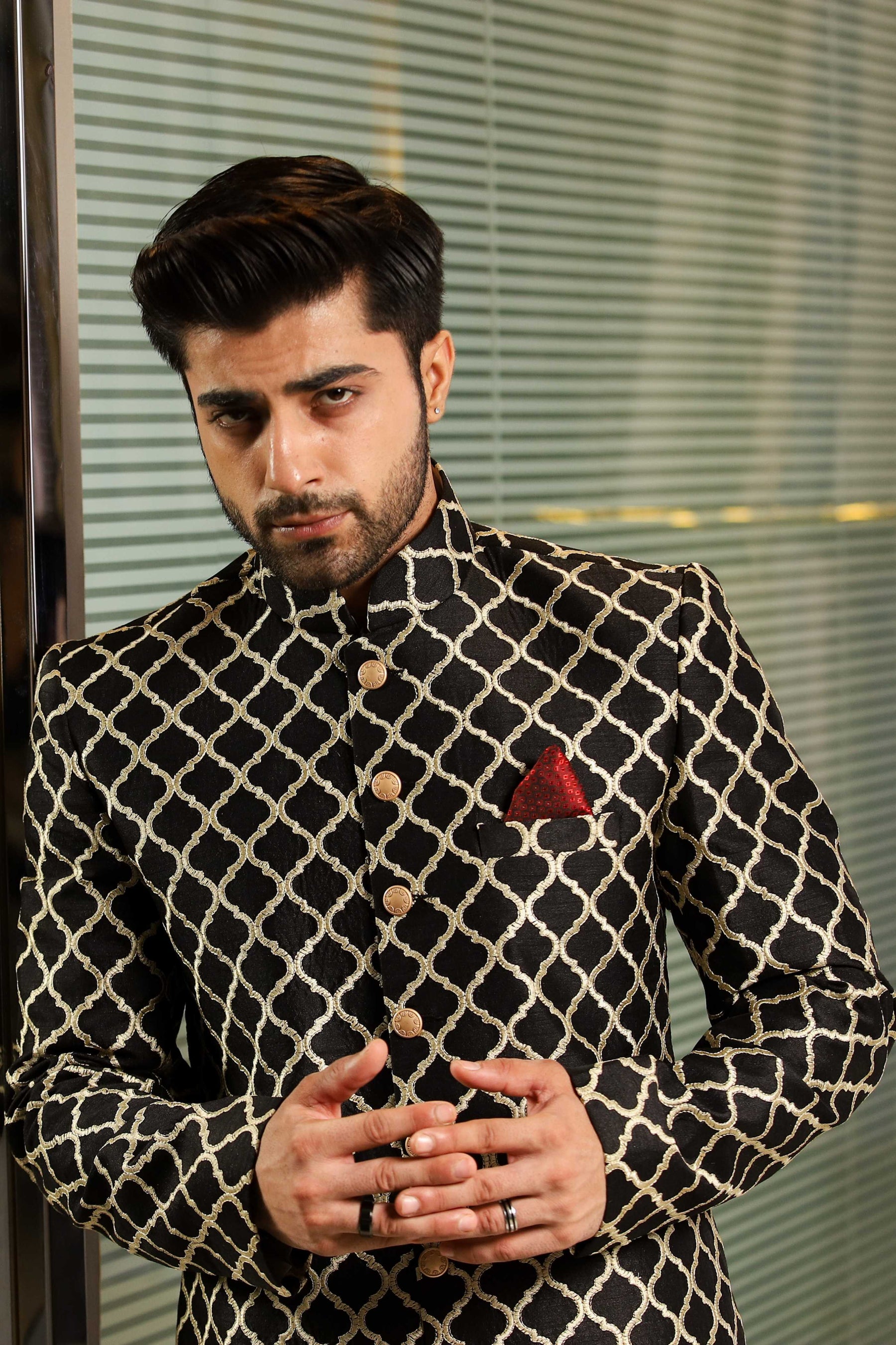 Black Gold Sherwani