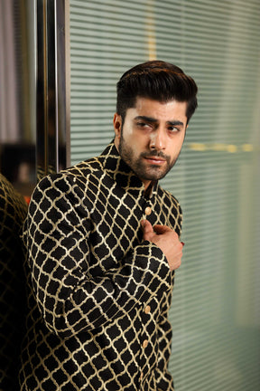 Black Gold Sherwani