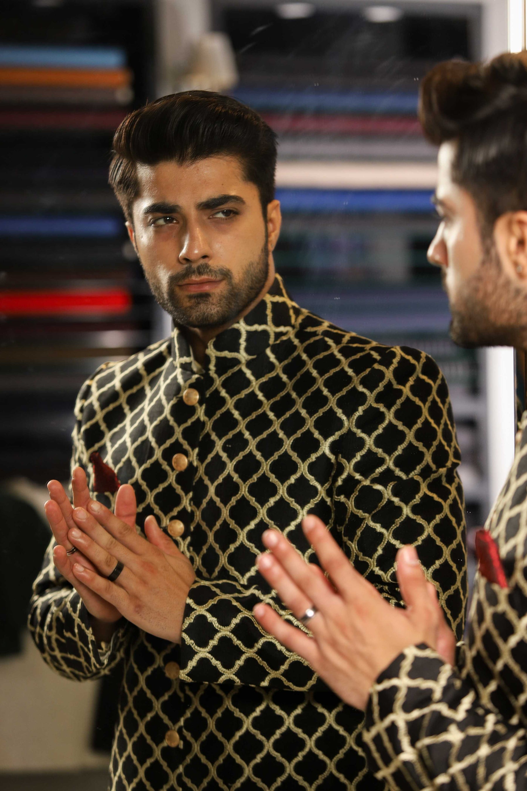 Black Gold Sherwani