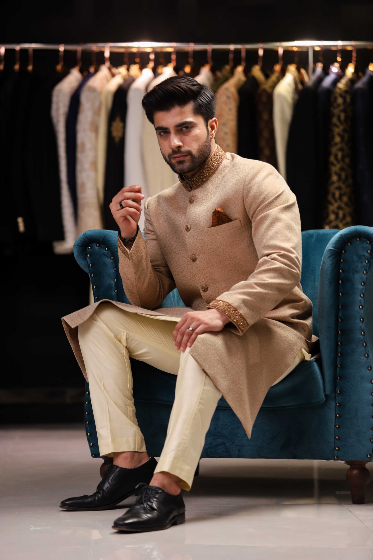 Hand Embroidery Sherwani