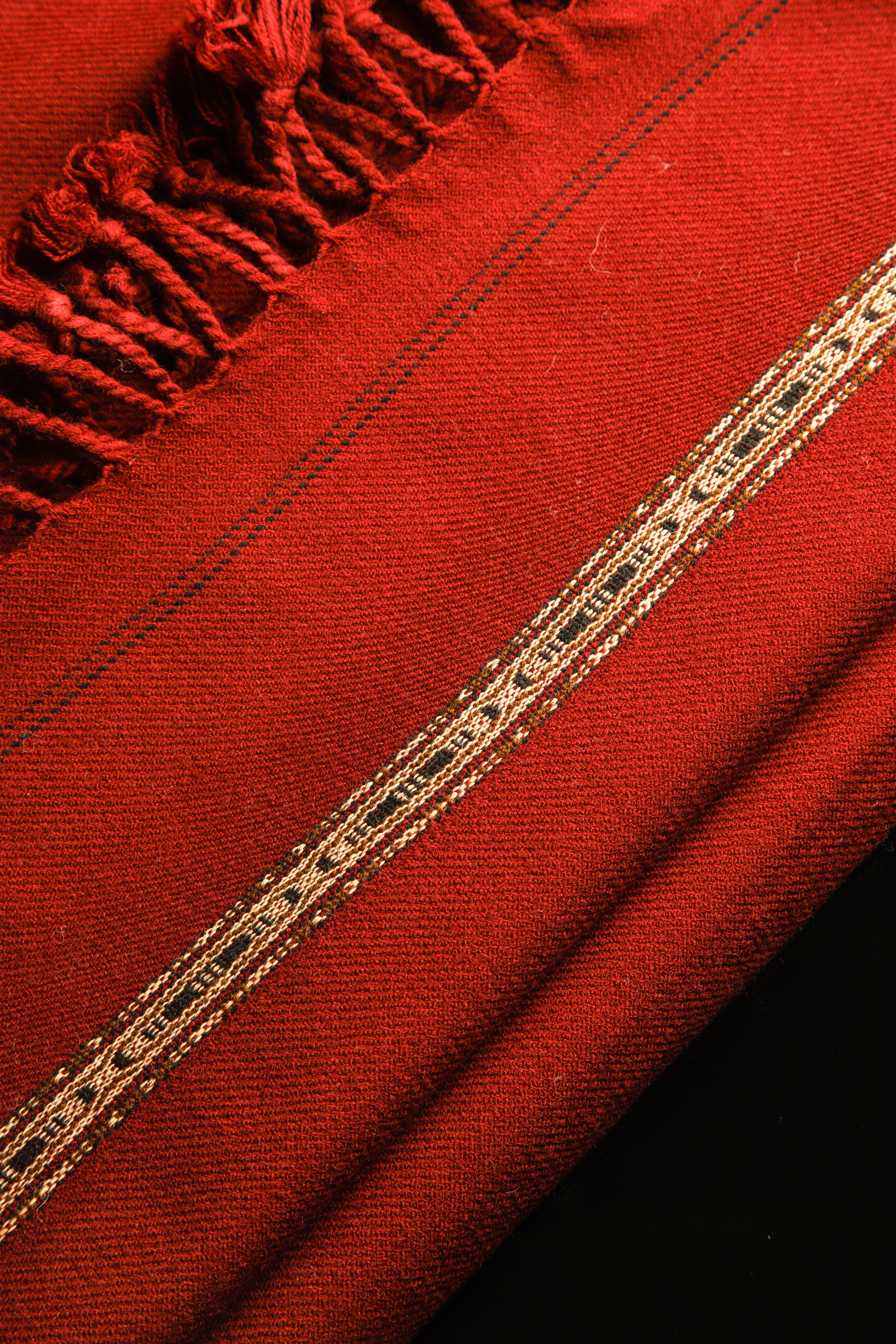 Maroon Pashm Shawl