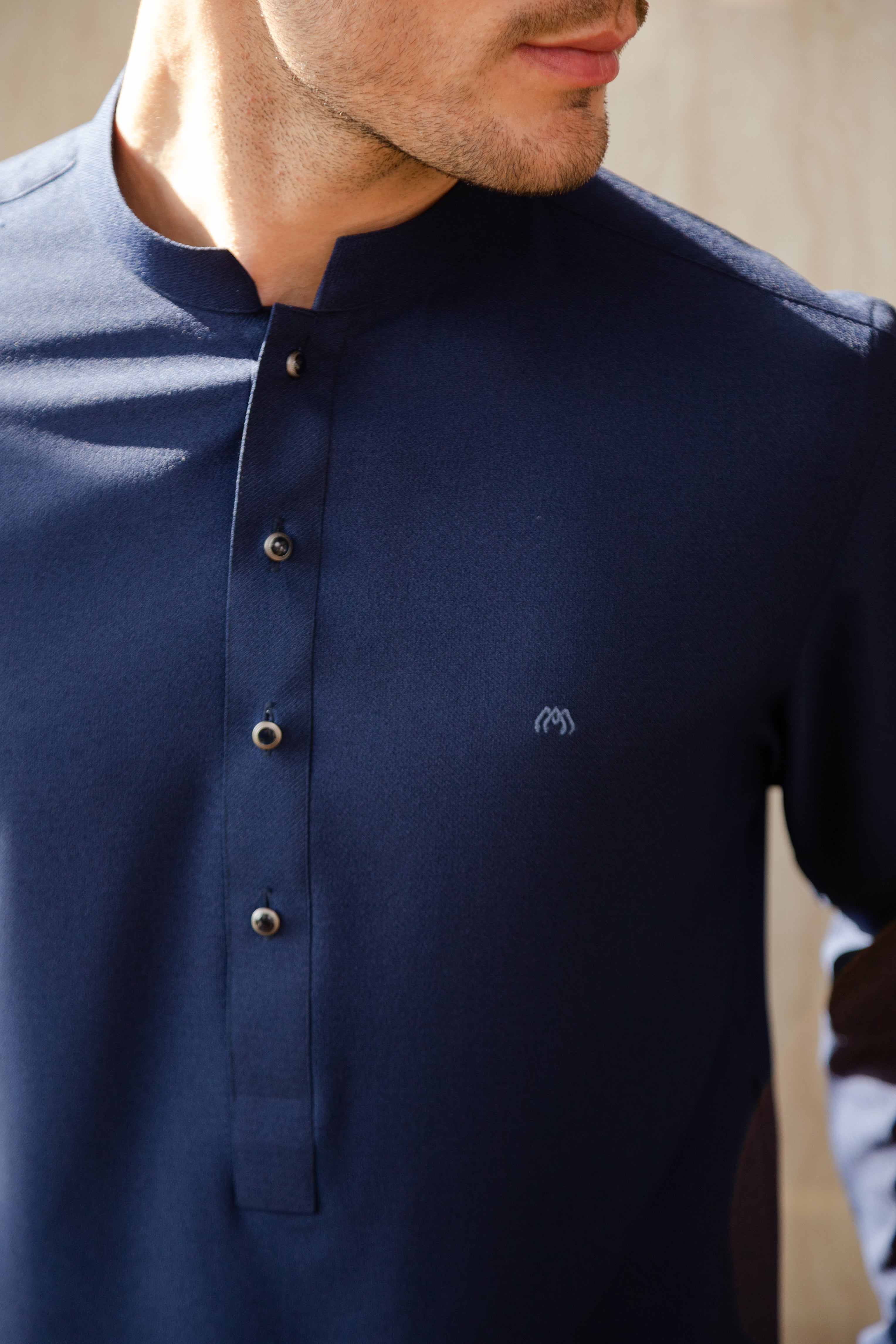 Cobalt Kurta Pyjama- Dark Blue
