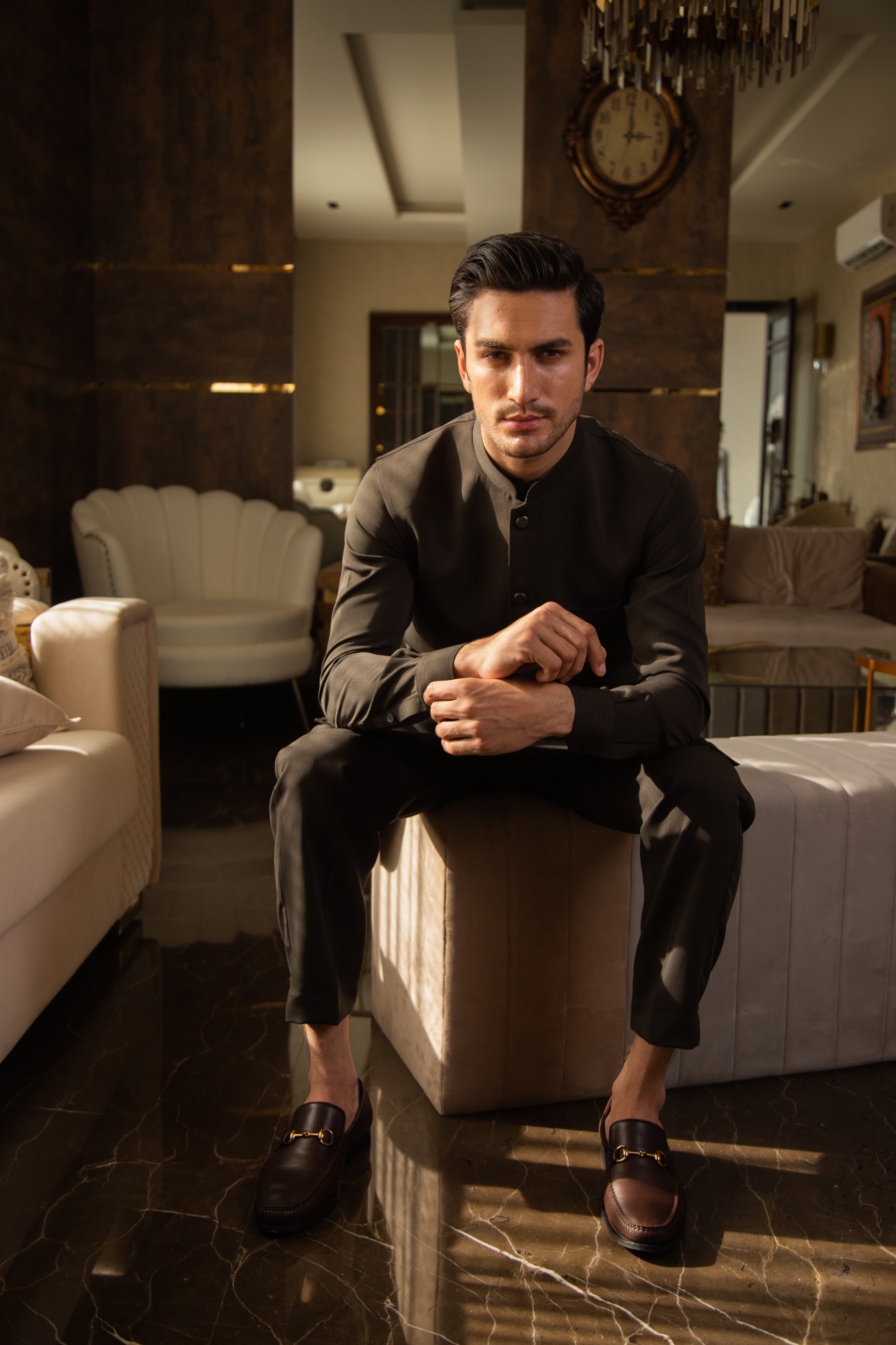 Kai Green - Waistcoat & Kurta-Pyjama Set