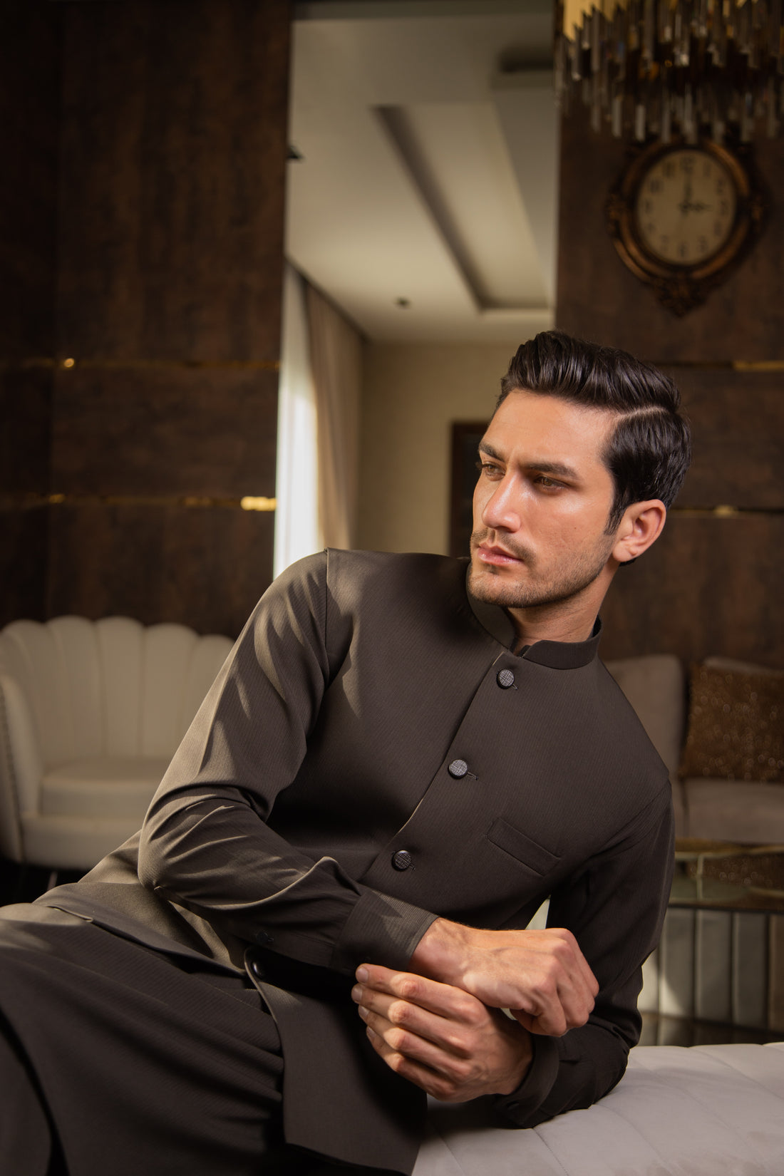 Kai Green - Waistcoat & Kurta-Pyjama Set
