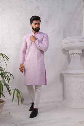 Basic Kurta Pyjama - Baby Pink